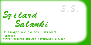 szilard salanki business card