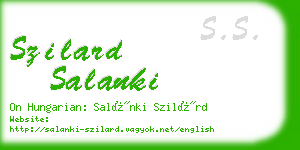 szilard salanki business card
